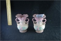 2 Hull Pottery Vases #56 4 1/2"