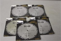(5) SAW BLADES, 10", 40-TOOTH CARBIDE TIPPED,