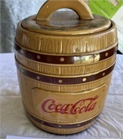 Coca Cola barrel cookie jar - 1999