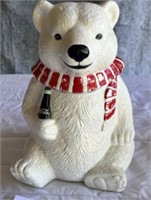 Coca Cola polar bear cookie jar - 1994
