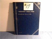 (53) Mercury Dimes In Partial 1916-1945 Book