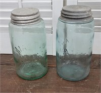 2 patent 1858 Mason jars