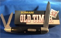 Schrade 8880T-B Whittler with Buffalo Horn Handles