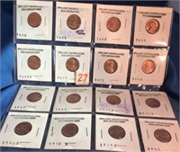 16-1960's Lincoln Cents BU