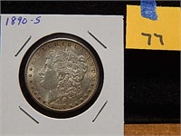1890-S US Silver Dollar