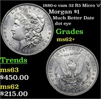1880-o vam 32 R5 Micro 'o' Morgan $1 Grades Select