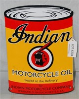 INDIAN MOTORCYCLE OIL PORCELAIN SIGN