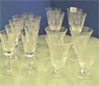 Assortment of Cross & Olive Stemware