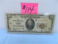 1929 Ser. $20 Federal Reserve Bank of Chicago