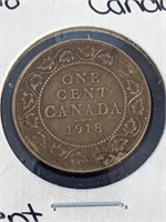 1918 Canada King George V 1 Cent