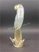 Murano art glass parrot figure