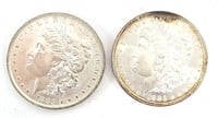 1883 & 1883-O Morgan Silver Dollars