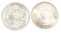 1885 & 1885-O Morgan Silver Dollars