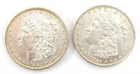 1880-S & 1881-O Morgan Silver Dollars