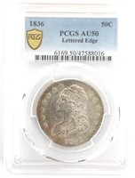 1836 U.S. Capped Bust Half Dollar PCGS AU 50