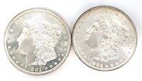 1881-S & 1882 Morgan Silver Dollars