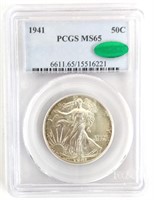 1941 U.S. Walking Liberty Half Dollar PCGS MS 65