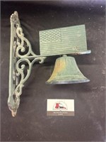 Cast iron hanging bell- missing ringer
