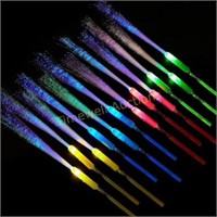 8 Pieces Fiber Optic Light Wand Stick Glow