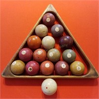 Vintage Pool Ball Set (Rack not included)