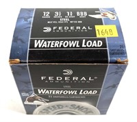 Box of 12 Ga. 3.5" No. BBB Federal steel waterfowl
