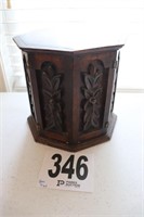Vintage Wood Jewelry Box(R4)