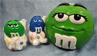 M&M's Lidded Canister & Salt & Pepper Set