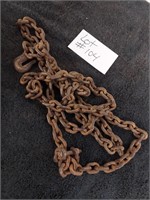 Heavy-duty chain. Approximately 10 ft