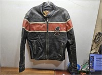 Harley Davidson LEATHER Bikers Jacket Sz L