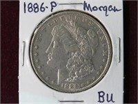 1886 P MORGAN SILVER DOLLAR 90% BY