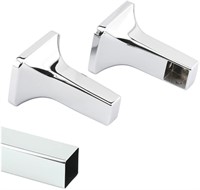 Towel Bar Diecast Chrome-Plated Posts w Stainless