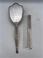 Vintage vanity brush comb