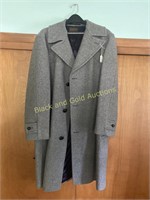 Great Pendleton gray wool long coat