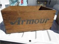 Armour's Corned Beef Wooden Crate - Box