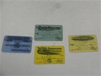 Lot of Vintage Railway Cards Railroad Items