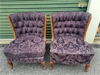 2 Antique Wingback Chairs