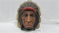 Hand Carved Indian Head