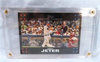 DEREK JETER SIGNED 2007 TOPPS BASEBALL CARD