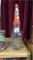CASTROL Z Quart Oil Bottle with correct tin top