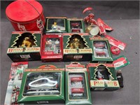 Coca- Cola Christmas ornaments and Town Square