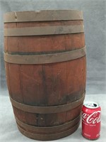 Vintage Coca Cola wooden Keg metal bands original