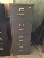 4 drawer file cabinet - gray.  NO LOCK