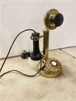 Brass  candlestick reproduction phone
