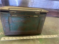 Vintage Metal Ammo Box with Contents- Nails