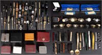 Large Vintage Wristwatch & Accessories Lot + 50pc
