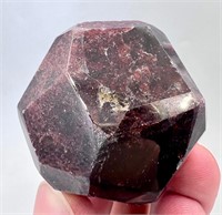 88 GM Polished Dark Red Garnet With Mica