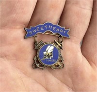 WW2 Sterling Seabees Sweetheart Pin