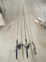 SHAKESPEARE FISHING POLE W/RYOBI REEL & MORE