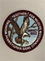 1982 OSPREY PA GAME COMMISSION PATCH (4")