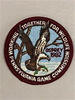 1982 OSPREY PA GAME COMMISSION PATCH (4")